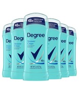 Degree Original Antiperspirant Deodorant Shower Clean Pack of 6 48 Hour ... - $36.58