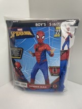 Jawares Play Marvel Spiderman Boys&#39; Costume Muscle Chest Size Small (6/7) NEW - £15.64 GBP