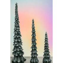 Dept 56 Christmas Village PENCIL PINES Tall Thin Tree Set of 3 Accessories 52469 - £23.93 GBP