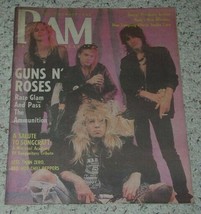 Guns N&#39; Roses BAM Magazine Vintage 1987 - $29.99