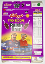 1998 Empty Raisin Bran Jarrett Racing 25.5OZ Cereal Box SKU U198/179 - $18.99
