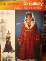 Sewing Pattern Adult Women&#39;s Costumes Red Queen, Witch, Size 26W-32W UNCUT - $6.99