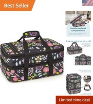 Versatile Double Casserole Insulated Bag with Expandable Compartment for... - €31,06 EUR