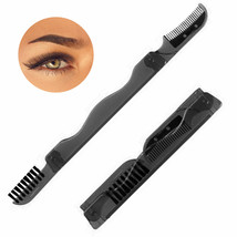 2 Eyebrow Razor Hair Trimmer Shaper Shaver Facial Razor Brush Comb Groom... - £11.79 GBP