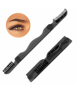2 Eyebrow Razor Hair Trimmer Shaper Shaver Facial Razor Brush Comb Groom... - £11.80 GBP