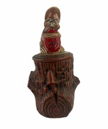 Unusual Collectible McCoy Bunny Rabbit On Stump Cookie Jar Stamped 214 - $529.84 MXN