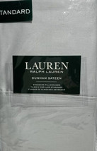 Ralph Lauren Silver Dunham Sateen 300TC 100% Cotton Standard Pillowcases - $34.64