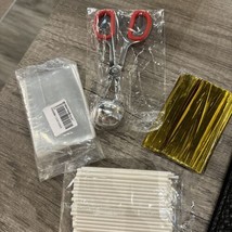 Cake Pop Treat Bag Set, Including 100 Parcel Bags 100 Papery Treat Stick... - $16.82