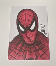 Spider-Man Sketch Card By Frank Forte Original Art Marker Drawing - £18.36 GBP