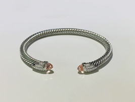 David Yurman Empire Cable Bracelet with Morganite - £664.56 GBP