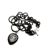 Juicy Couture &quot;Special Edition&quot;  Wooden Heart 31&quot; Chain Necklace Silver ... - $1,062.56 MXN