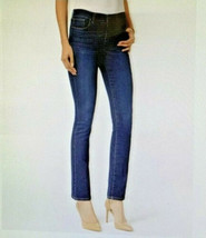 Style &amp; Co Women&#39;s Jeans Dark Wash Boot Leg Long Stretchy Tummy Control Tall 6L - £35.03 GBP