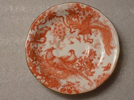 Red Aves Royal Crown Derby Art Ceramic Porcelain Collector&#39;s Saucer Plate - £18.51 GBP