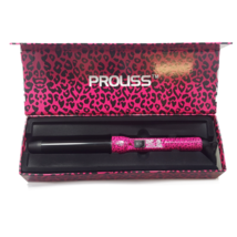 Proliss Pink Leopard 25mm Tapered Twister Curling Iron Wand for Perfect Curls - £34.69 GBP