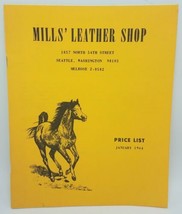 1964 Mill&#39;s Leather Shop Price List and Catalog - Saddles Bits &amp; Grooming Supply - £23.62 GBP