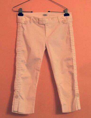 Primary image for EUC TUFI DUEK Cotton Blend White Capri Pants SZ US 6 Made in Brazil
