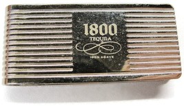 1800 Silver Tone Tequila Money Clip Stainless Wallet Credit Card Cash ID... - £38.83 GBP