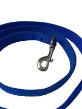 Pet Dog Leash 60” x 1” Heavy Duty Nylon Walking Training Royal Blue - £10.38 GBP