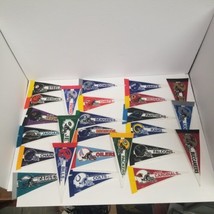 Vintage 1990s NFL 9&quot; Pennant Lot of 26, TAG Express &amp; Team NFL Brands - £27.06 GBP