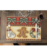 Bedding Set of 4 Gingerbread Sweets Holiday Woven Tapestry Placemats 13 ... - €53,87 EUR