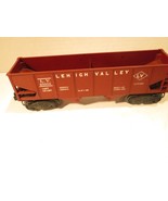 LIONEL TRAINS  POST-WAR 6456 LEHIGH VALLEY HOPPER - 0/027- BURGUNDY- EXC... - $8.07