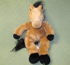 16" Noah's Ark Horse Plush Animal Workshop Stuffed Toy Tan Black Rainbow Star - $9.45
