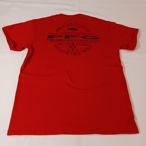 Columbia PFG Men’s Red Cotton Short Sleeve Crewneck T-Shirt Size Medium image 2