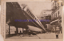 NYC Subway Train Wreck 9th Ave L 1905 Train PC - £3.99 GBP