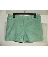 Ann Taylor Loft Outlet Sage Lace Mid Rise Shorts Size 4 Women&#39;s NEW - $24.96 CAD