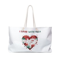 I Stand with Gaza Oversized Tote Bag Free Gaza Palestine Palestinian Hea... - £57.39 GBP