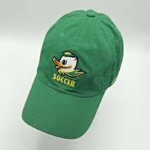 Nike Oregon Ducks Soccer Green Mascot Logo Strapback Hat Cotton Cap University - £19.89 GBP
