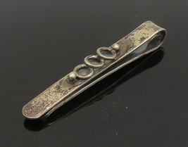 COF DENMARK 925 Sterling Silver - Vintage Oxidized Rustic Tie Clip - TR3129 - £55.02 GBP