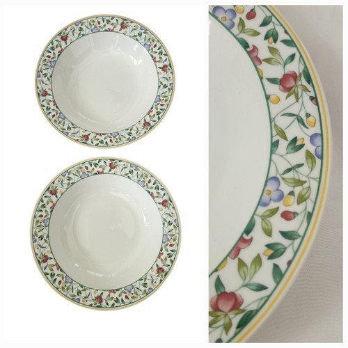 Villeroy &amp; Boch Virginia small Rim Soup Bowl Rare Lot X 2 - $113.85