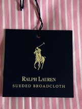 NEW Polo Ralph Lauren Blake Sueded Broadcloth Pink Stripe Shirt Button D... - £53.58 GBP