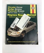 Haynes Chrysler Cirrus Dodge Stratus Plymouth Breeze Repair Manual &#39;95 T... - £8.22 GBP