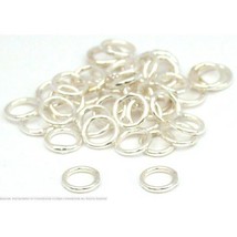 40 Jump Rings Closed Sterling Silver Jewelry 22 Ga 4mm - £10.87 GBP