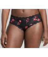 New! Auden Women&#39;s Micro Cheeky with Lace Black Floral Panties LOW RISE ... - $6.83 CAD