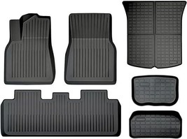 NEW Floor Mats Full Set for Tesla Model Y Accessories 2021-2024 5 SEATER - £77.68 GBP
