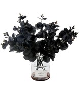 Black, 5 Pcs., Tinsow Artificial Eucalyptus Stems Faux Eucalyptus Branch... - £23.53 GBP