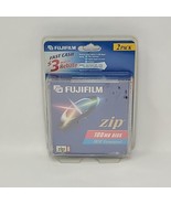NEW FujiFilm ZIP 100 MB Disk IBM Formatted -2 Pack Sealed - £8.53 GBP