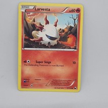 Pokemon Larvesta Black &amp; White Dark Explorers 21/108 Common Basic Fire TCG Card - £0.99 GBP
