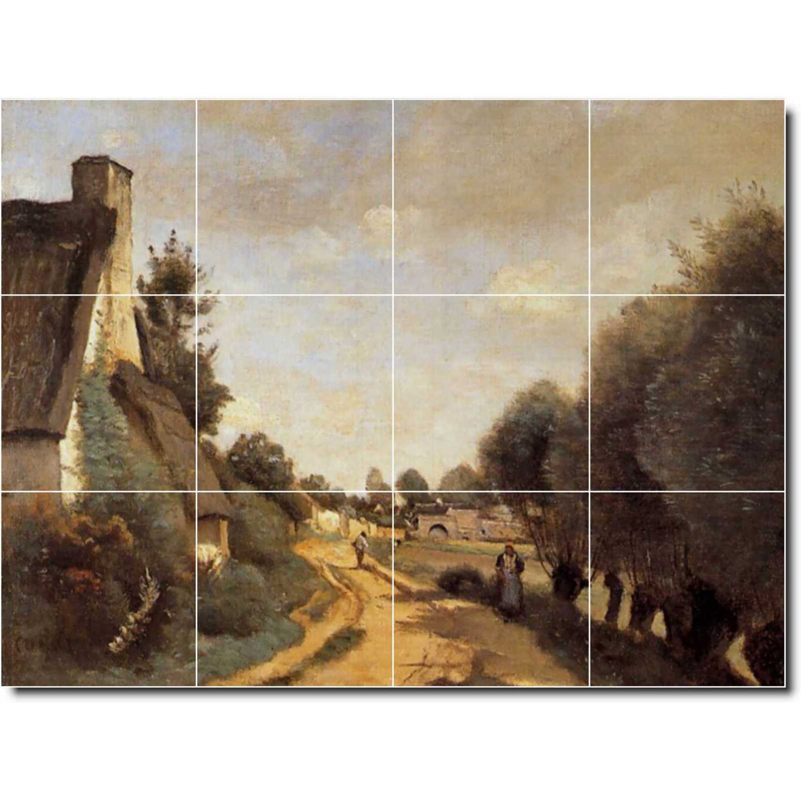 Corot jean a road near arras