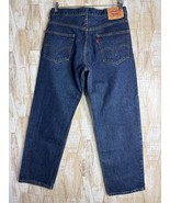 Vintage Levis 550 Relaxed Fit Jeans Mens 32x30 Dark Wash Blue Denim - $42.06 CAD