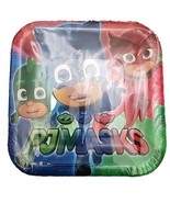PJ Masks Square Paper Plates 8ct Party 7&quot; Birthday Colorful Owlet Catboy... - £3.81 GBP