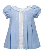 The Proper Peony Soft Baby Blue Embroidered Sarita Dress 18 Months NWT - $62.40