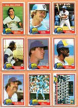 1981-1985 Topps Milwaukee Brewers Team Lot 59 diff Robin Yount Paul Molitor - £14.38 GBP