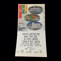 Vtg 2000 Harlem Globetrotters World Tour 03/05/00 Ticket Stub Las Vegas ... - $33.21
