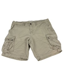 Urban Pipeline Mens Cargo Shorts Classic Length 100% Cotton Size 44 Khaki - £12.56 GBP