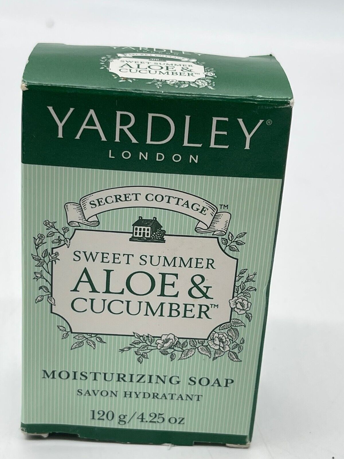 Vintage Yardley London Sweet Summer Aloe & Cucumber Moisturizing Soap 4.25 oz - £6.06 GBP