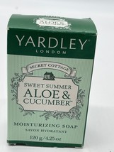 Vintage Yardley London Sweet Summer Aloe &amp; Cucumber Moisturizing Soap 4.25 oz - £6.05 GBP